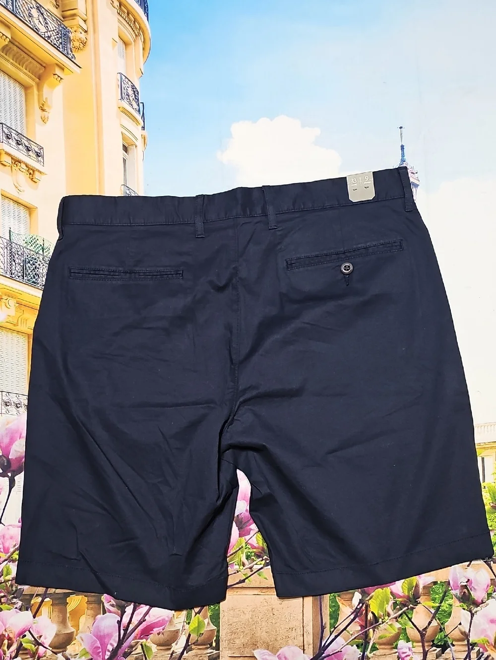 J.Crew Navy Chino Shorts Size 33‎ New